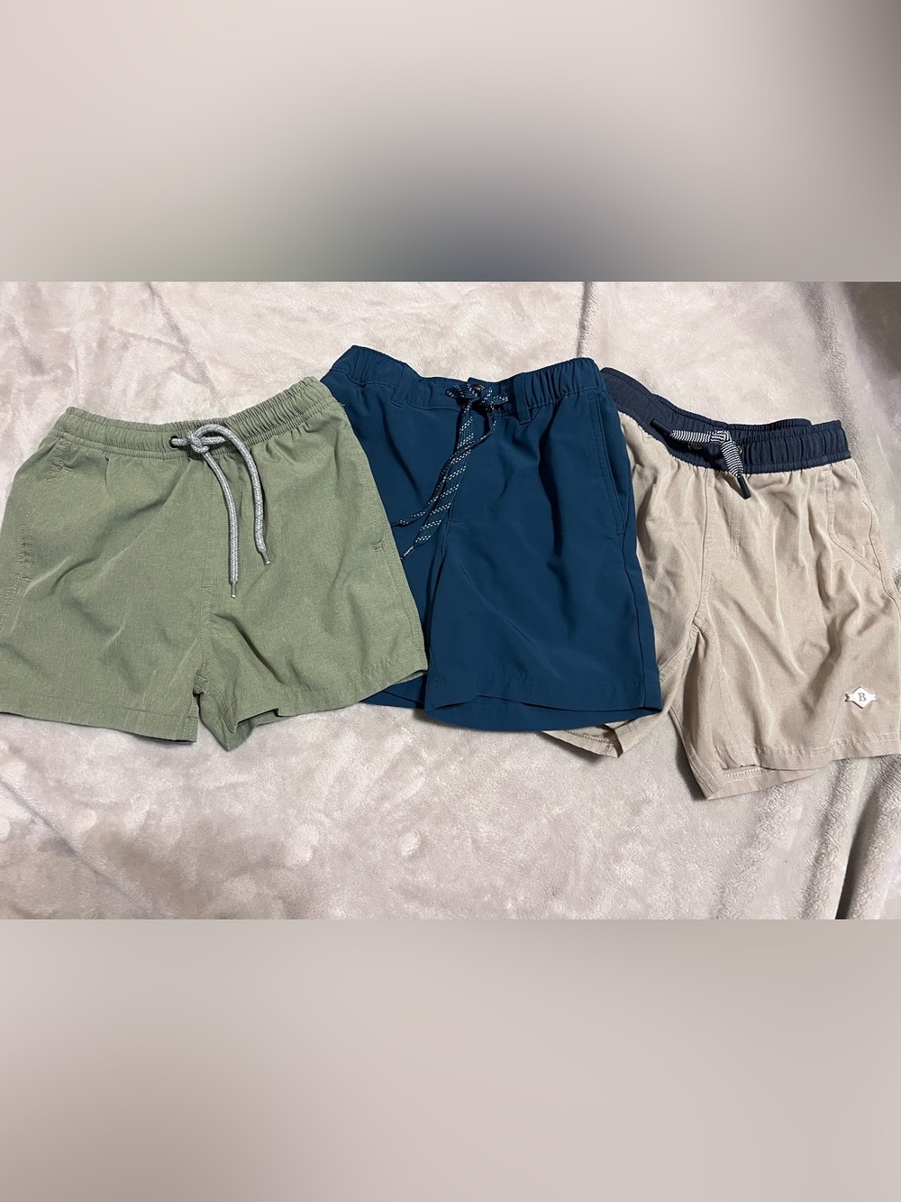 3 Drawstring Shorts Lot - Chubbies- Burlebo - Ocean Safari Size 6/7